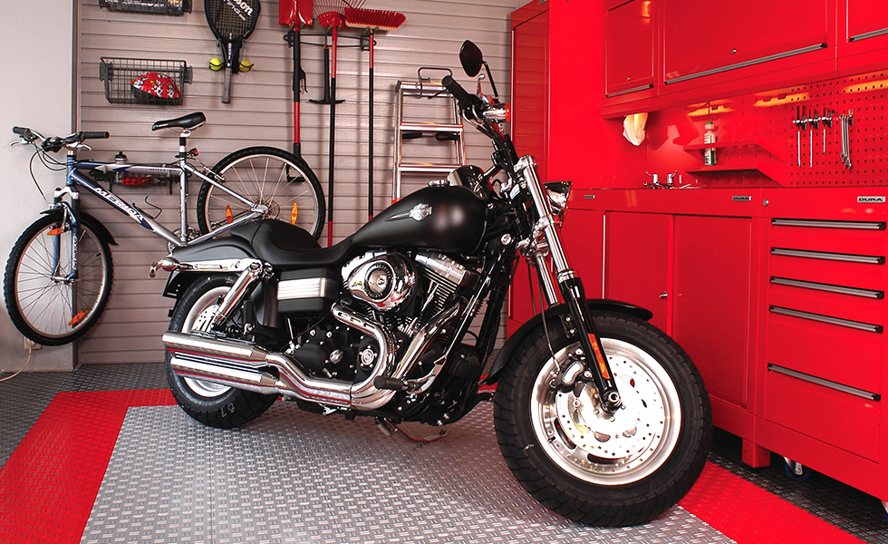 Dura workshop cabinets for Harley Davidson motorcycle owner