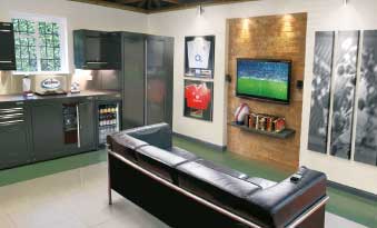 Great conversions for  a Rugby themed Garage! 